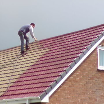Roof cleaning pressure washed-2 Roof cleaning pressure washed-2