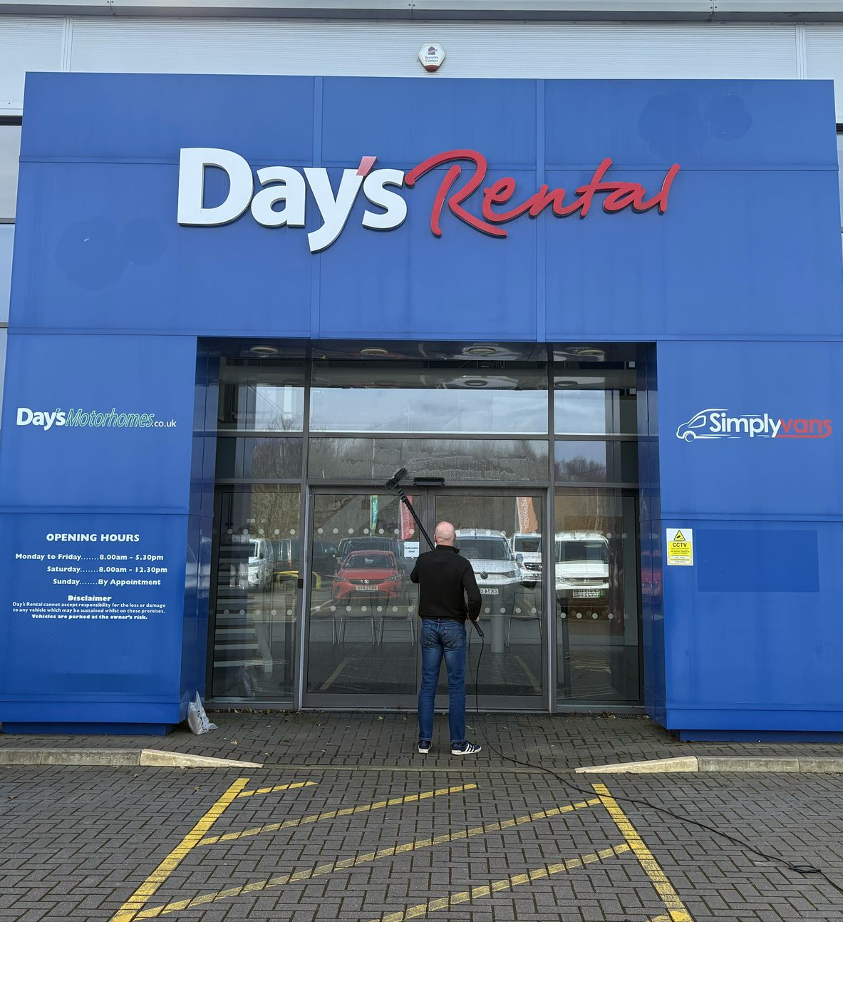Commercial window cleaning in Swansea