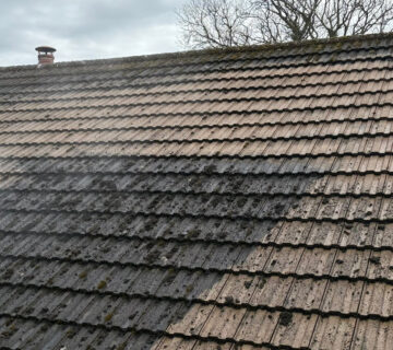 Tile and Slate Roof Cleaning to Remove Moss